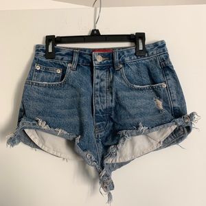 Denim shorts